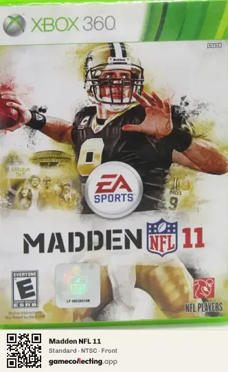 Madden NFL 11 Xbox 360, NTSC box front