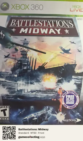Battlestations: Midway Xbox 360, NTSC box front