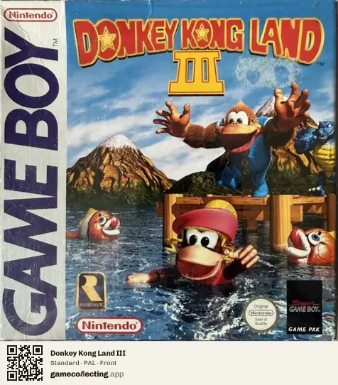 Donkey Kong Land III Game Boy, PAL box front