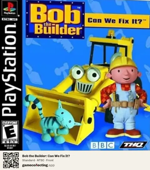 Bob the Builder: Can We Fix It? PlayStation, NTSC box front