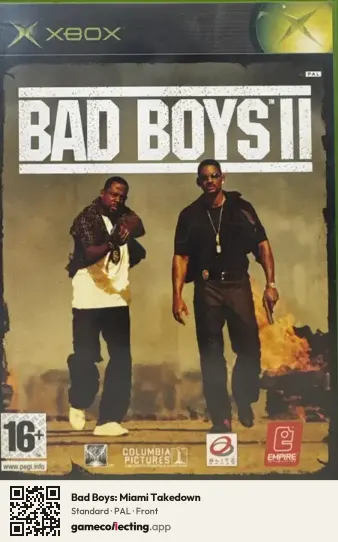 Bad Boys: Miami Takedown Xbox, PAL box front