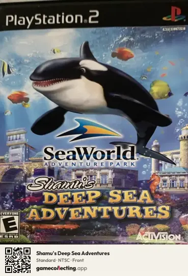 Shamu's Deep Sea Adventures PlayStation 2, NTSC box front