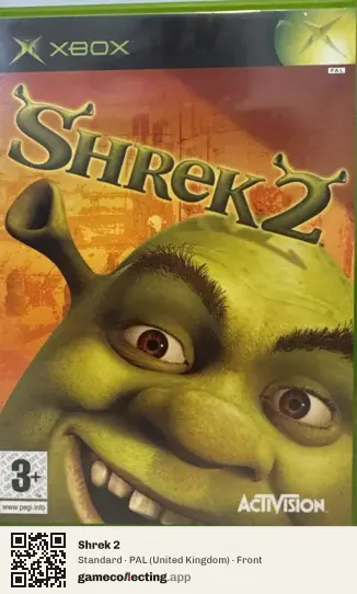 Shrek 2 Xbox, United Kingdom box front