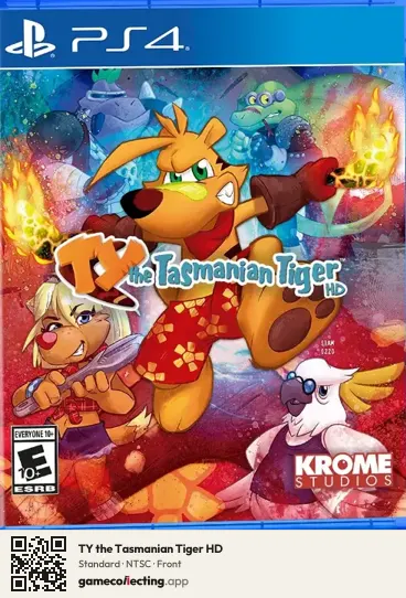 TY the Tasmanian Tiger HD PlayStation 4, NTSC box front