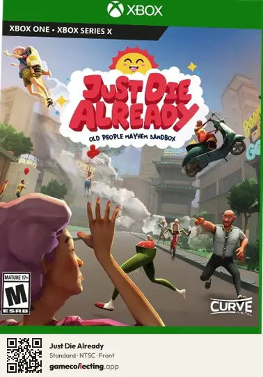 Just Die Already Xbox One, NTSC box front