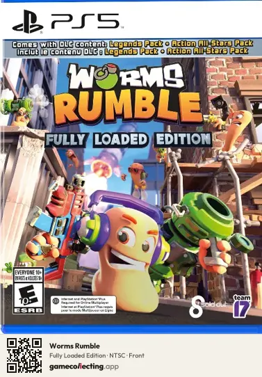 Worms Rumble PlayStation 5, NTSC box front