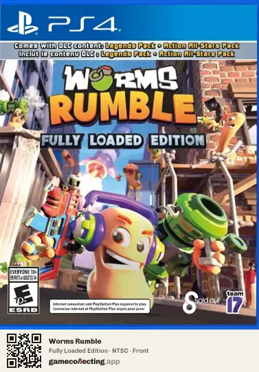 Worms Rumble PlayStation 4, NTSC box front