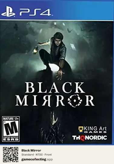 Black Mirror PlayStation 4, NTSC box front