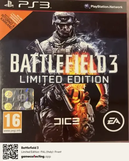 Battlefield 3 PlayStation 3, Italy box front
