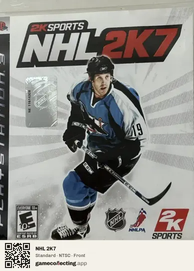NHL 2K7 PlayStation 3, NTSC box front