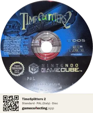TimeSplitters 2 Nintendo GameCube, PAL disc
