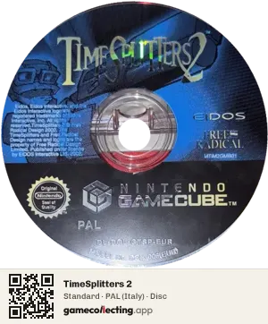 TimeSplitters 2 Nintendo GameCube, PAL disc