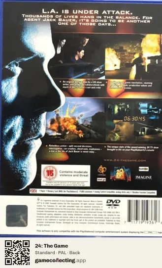 24: The Game PlayStation 2, PAL box back