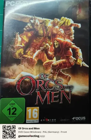 Of Orcs and Men Computer, Germany box front