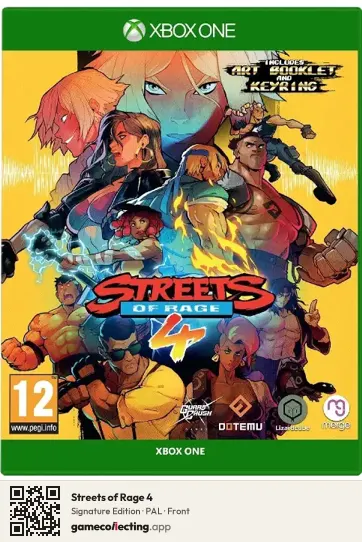 Streets of Rage 4 Xbox One, PAL box front