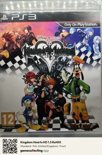 Kingdom Hearts HD 1.5 ReMIX PlayStation 3, United Kingdom box front