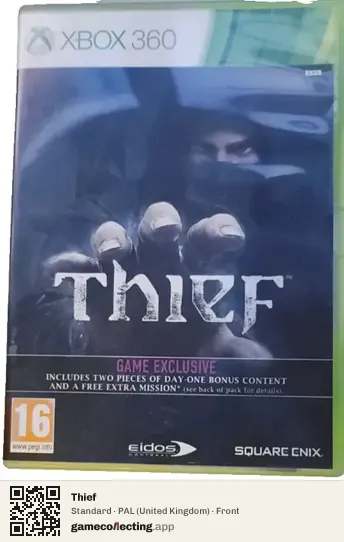 Thief Xbox 360, United Kingdom box front