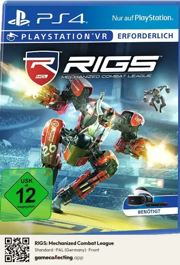 RIGS: Mechanized Combat League PlayStation 4, Germany box front