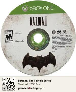 Batman: The Telltale Series Xbox One, NTSC disc