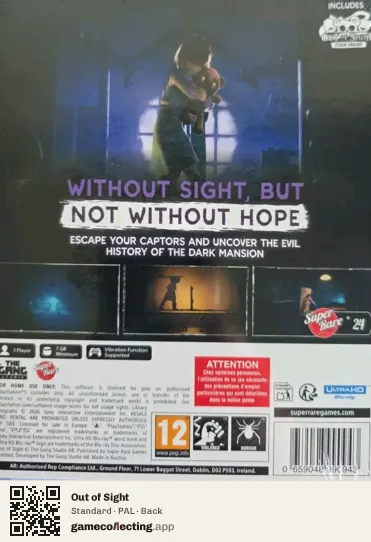 Out of Sight PlayStation 5, PAL box back