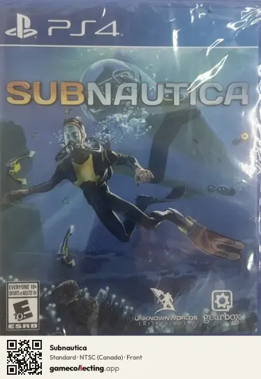 Subnautica PlayStation 4, Canada box front