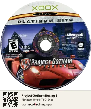 Project Gotham Racing 2 Xbox, NTSC disc