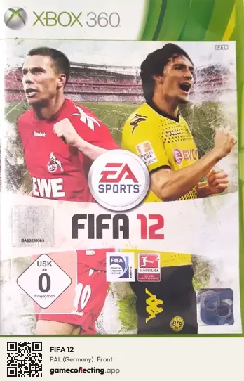 FIFA 12 Xbox 360, Germany box front