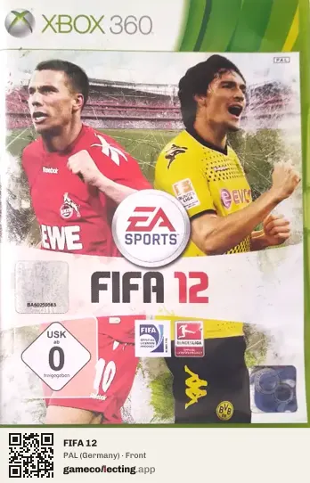 FIFA 12 Xbox 360, Germany box front