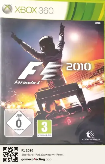 F1 2010 Xbox 360, Germany box front