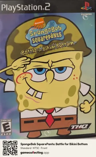 SpongeBob SquarePants: Battle for Bikini Bottom PlayStation 2, NTSC box front