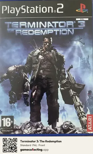 Terminator 3: The Redemption PlayStation 2, PAL box front