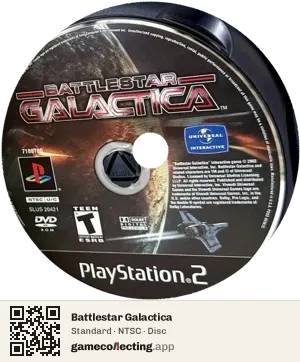 Battlestar Galactica PlayStation 2, NTSC disc