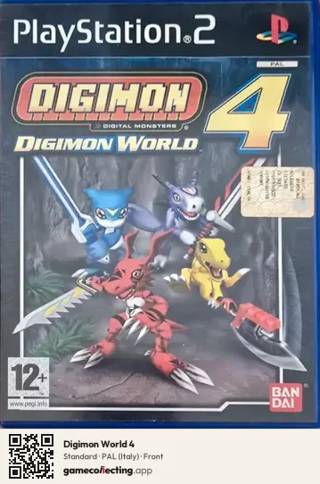 Digimon World 4 PlayStation 2, Italy box front