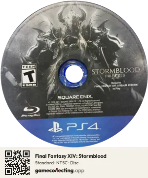 Final Fantasy XIV: Stormblood PlayStation 4, NTSC disc