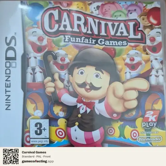 Carnival Games Nintendo DS, PAL box front
