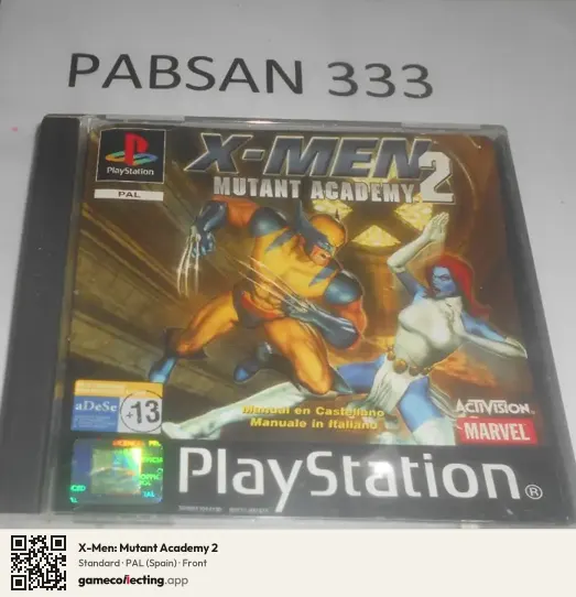 X-Men: Mutant Academy 2 PlayStation, Spain box front