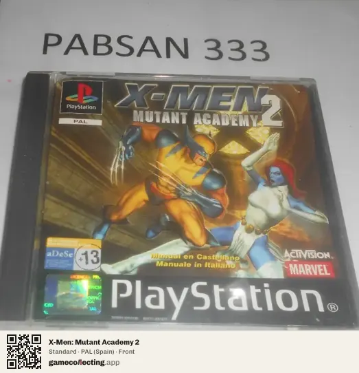 X-Men: Mutant Academy 2 PlayStation, Spain box front