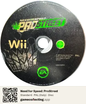 Need for Speed: ProStreet Nintendo Wii, PAL disc