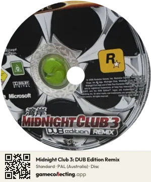Midnight Club 3: DUB Edition Remix Xbox, PAL disc