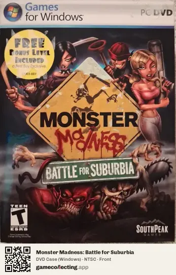 Monster Madness: Battle for Suburbia Computer, NTSC box front