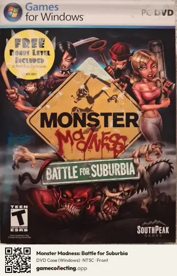 Monster Madness: Battle for Suburbia Computer, NTSC box front
