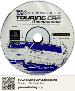 TOCA Touring Car Championship PlayStation, PAL disc