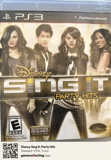 Disney Sing It: Party Hits PlayStation 3, NTSC box front