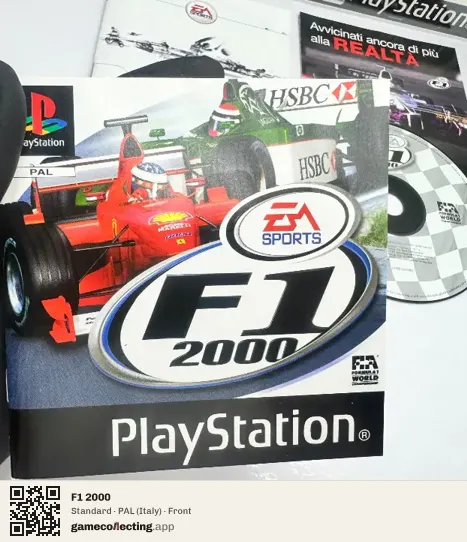 F1 2000 PlayStation, Italy box front
