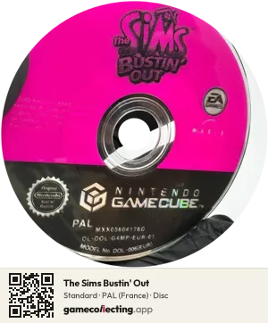The Sims Bustin' Out Nintendo GameCube, PAL disc