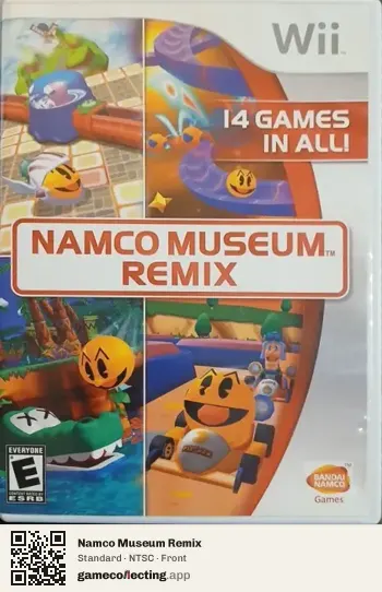 Namco Museum Remix Nintendo Wii, NTSC box front