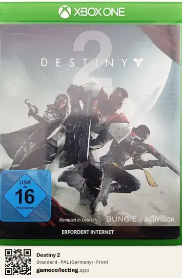 Destiny 2 Xbox One, Germany box front