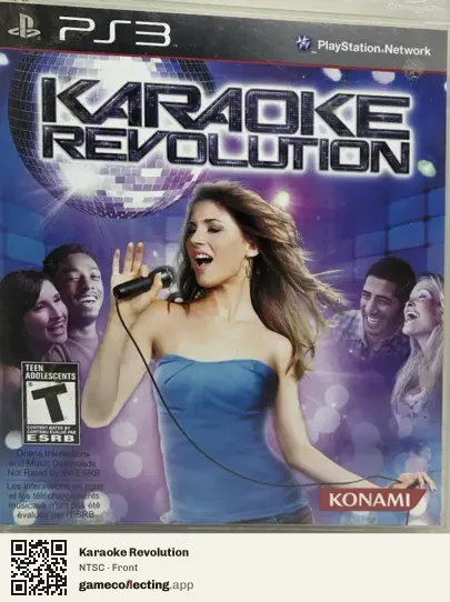 Karaoke Revolution PlayStation 3, NTSC box front
