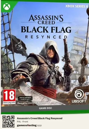 Assassin's Creed Black Flag Resynced Xbox Series X, PAL box front