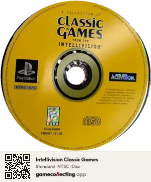 Intellivision Classic Games PlayStation, NTSC disc